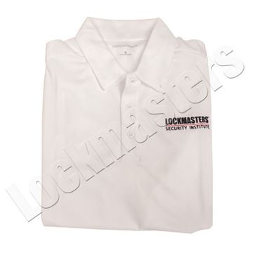 LSI White Logo Performance Polo